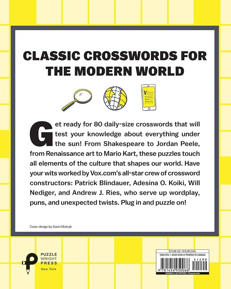 Vox Pop Culture Crosswords: 80 Puzzles for Curious Minds