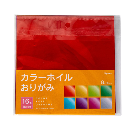 5.9"L Double Sided Origami Paper 8 Colors 16pc Pack (1/240)