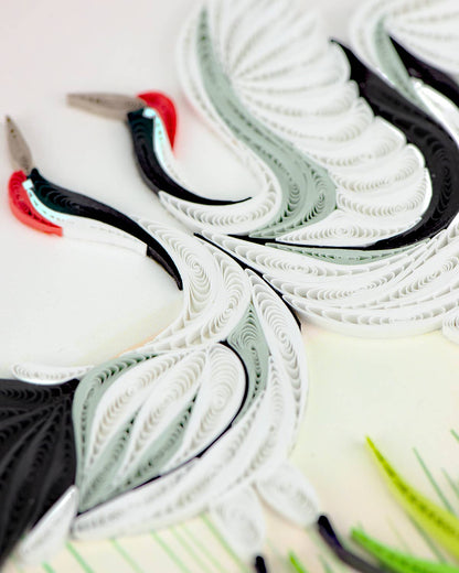 Cranes Everyday Quilled Greeting Card