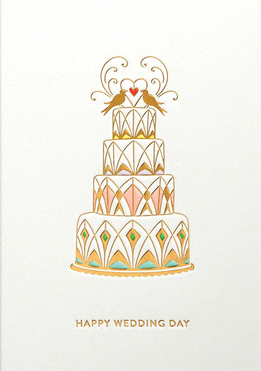 HAPPY WEDDING DAY WEDDING GREETING CARD  4.25" x 5.5"
