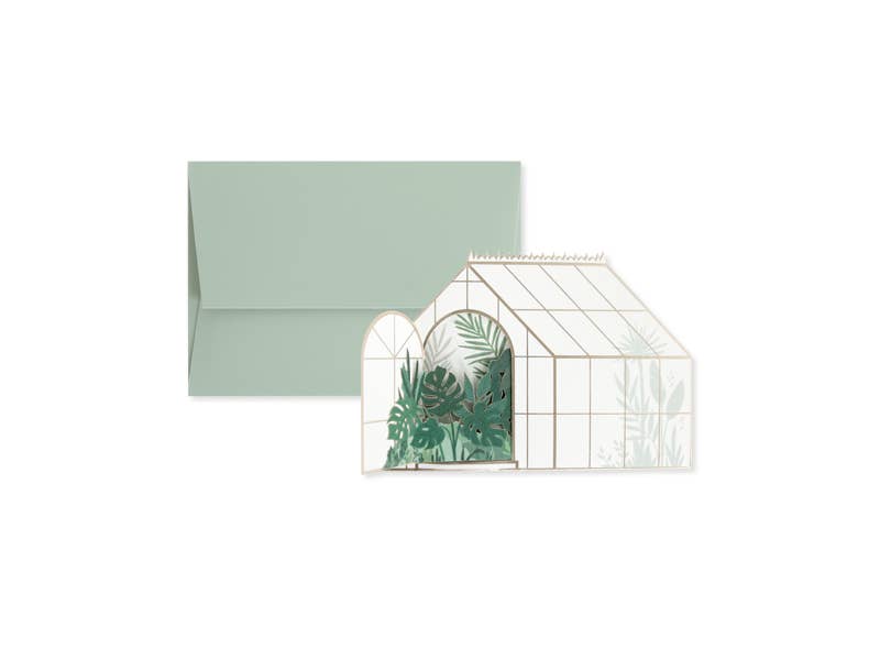 Greenery Tropical Pop-Up Greeting Card