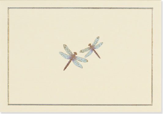 Blue Dragonflies Note Cards