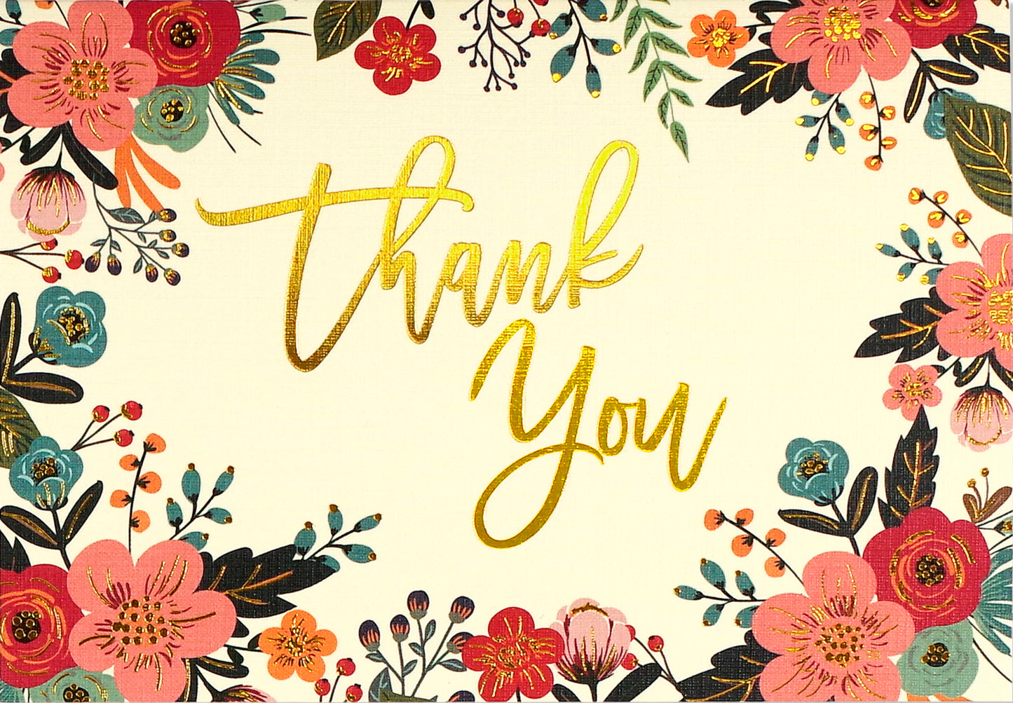 Floral Frame Thank You Notes