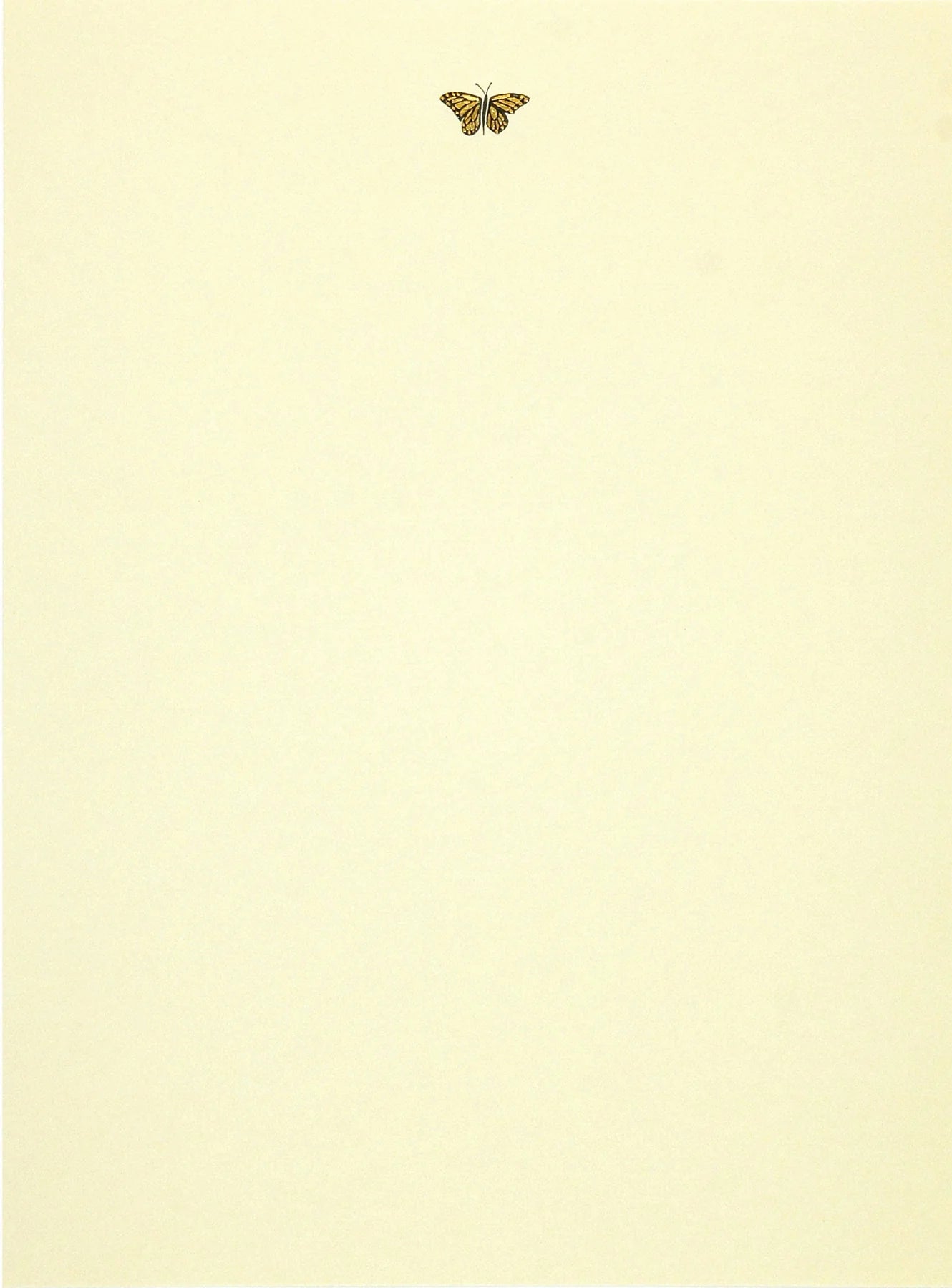 Gold Butterfly Stationery