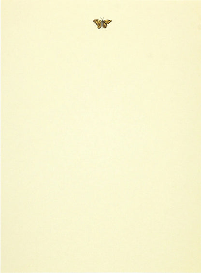 Gold Butterfly Stationery
