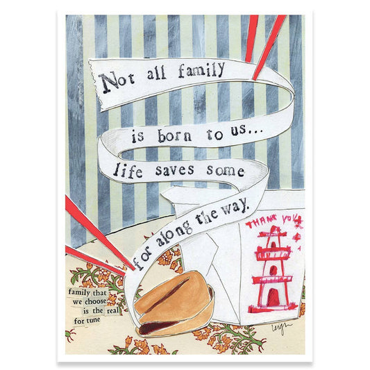 NOT ALL FAMILY SUPPORT GREETING CARD 4.5 x 6.25"