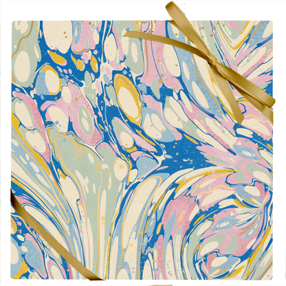 Pink and Blue Marble Stone Paper