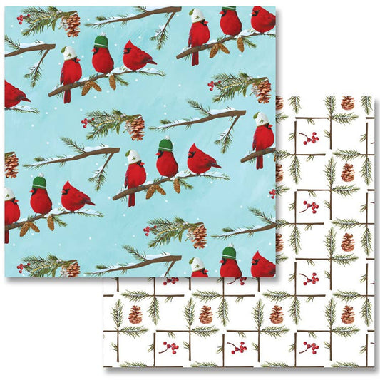 Three Cardinals Reversible Wrap