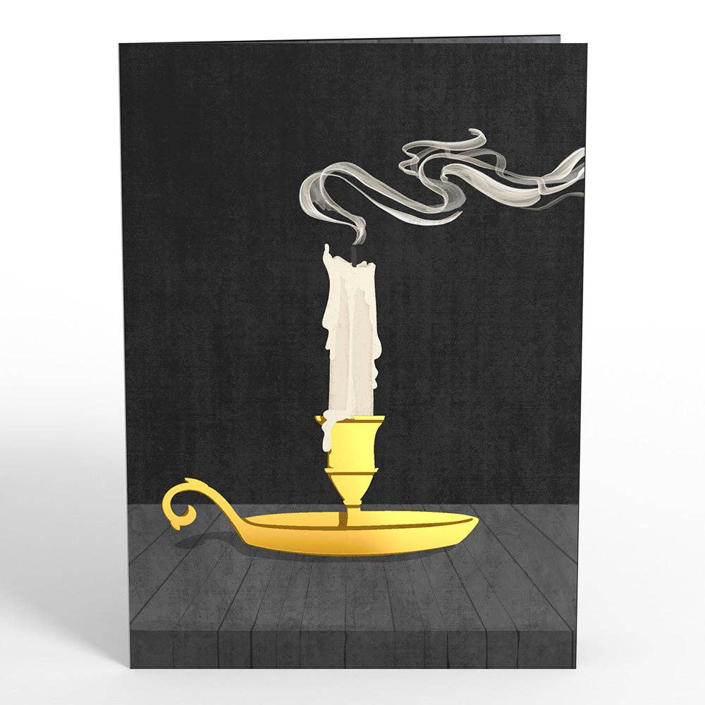 5x7" Halloween Candlelight Light-Up Pop-Up Card