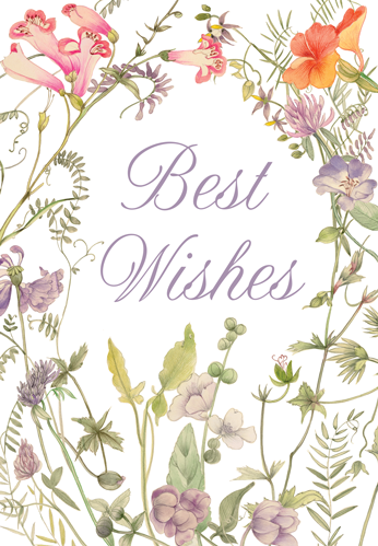 French Floral Wedding Shower Greeting Card