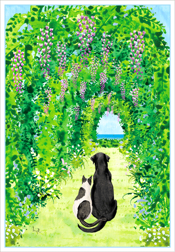 Dog and Cat Pet Sympathy Card