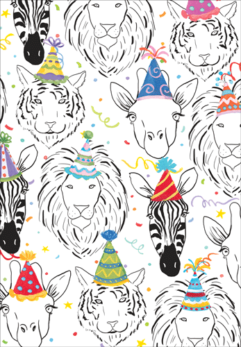 Safari Celebration Birthday Card