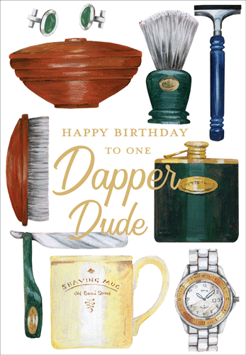 Dapper Dude Foil Eday N Size-Birthday/foil