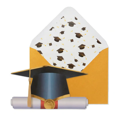 Die Cut Hat And Diploma Graduation Card