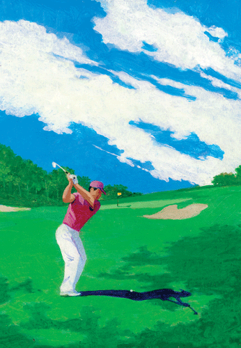 Golfer - Birthday Card