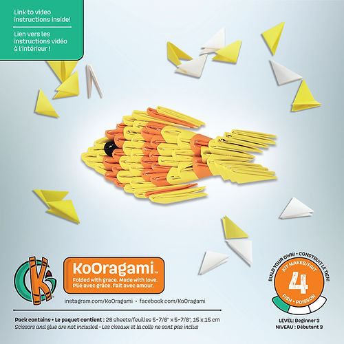 Kit: KoOragami, Fish Kit, makes 4