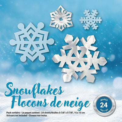 Origami -- Snowflake Kit, makes 24