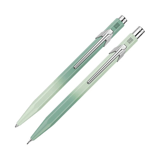 Caran d’Ache 849 Ballpoint Pen & Mechanical Pencil Set - Misty Forest
