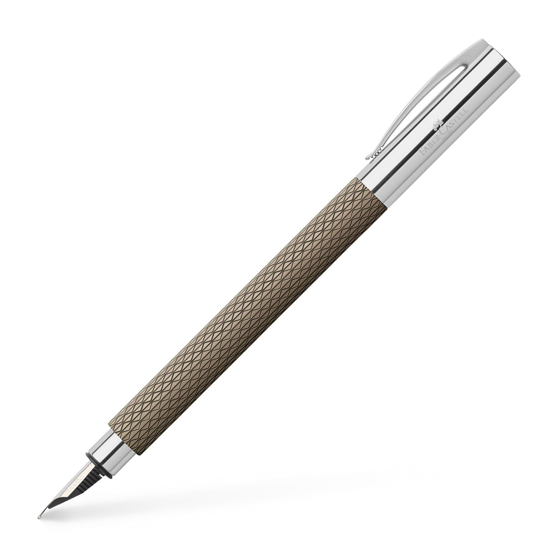 Faber-Castell Ambition OpArt Fountain Pen - White Sand - Medium Nib