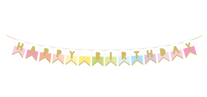 Happy Birthday Rainbow Banner