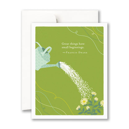 Positively Green Baby Shower - “Great things have small beginnings” - Francis Drake