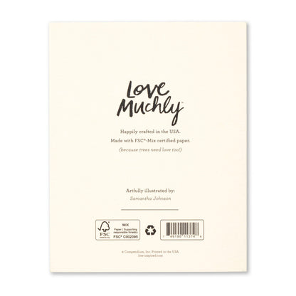 Love Muchly Love Greeting Card “My heart and your heart”