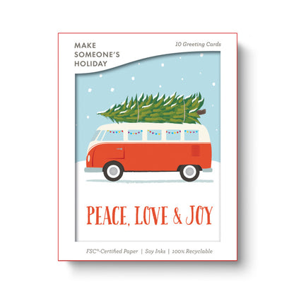 Festive Tree Transport - Peace, Love & Joy
