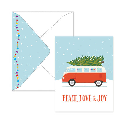 Festive Tree Transport - Peace, Love & Joy