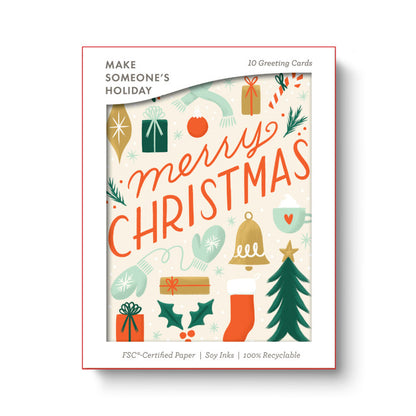 Merry Baubles - Merry Christmas Boxed Holiday Cards
