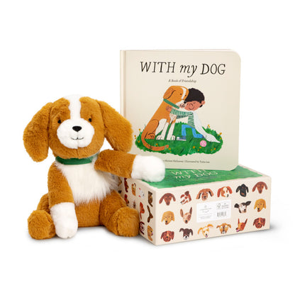With My Dog - Picture Book and Plush Set about having and being a good friend.