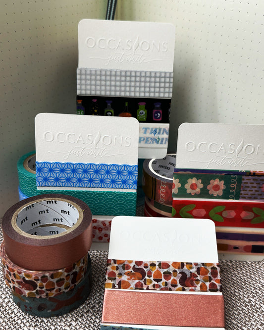 Washi tape sample card