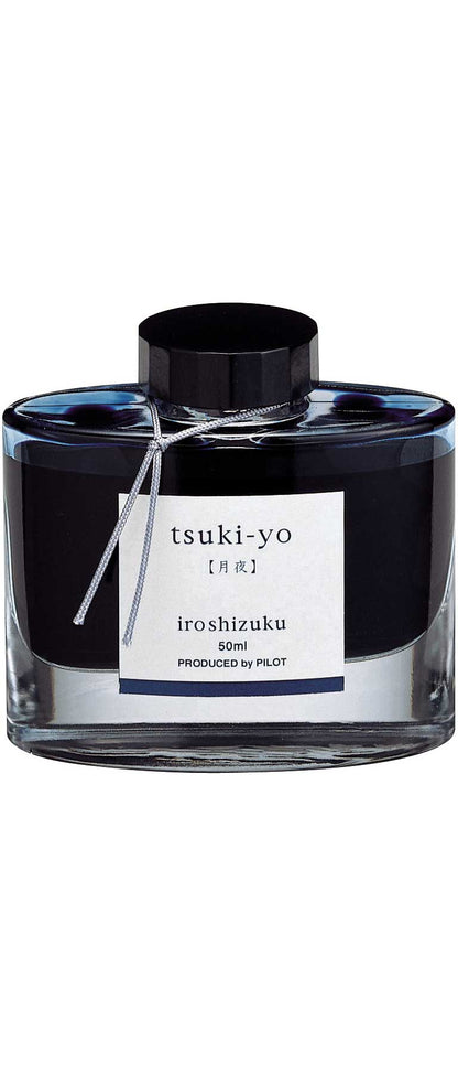 Alt Tag: Iroshizuku Ink 50ml Bottle - Tsuki-yo, premium Japanese ink for stationery stores, vibrant colors inspired by nature.