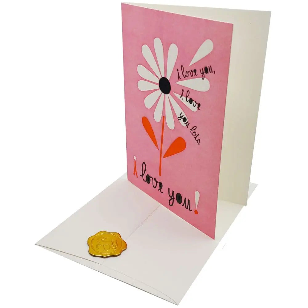 Love You Flower Valentine's Day Card