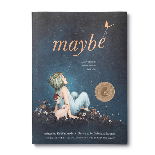 Alt Tag: "Book - Maybe: A unique addition to stationery store collection featuring storytelling and illustrations."