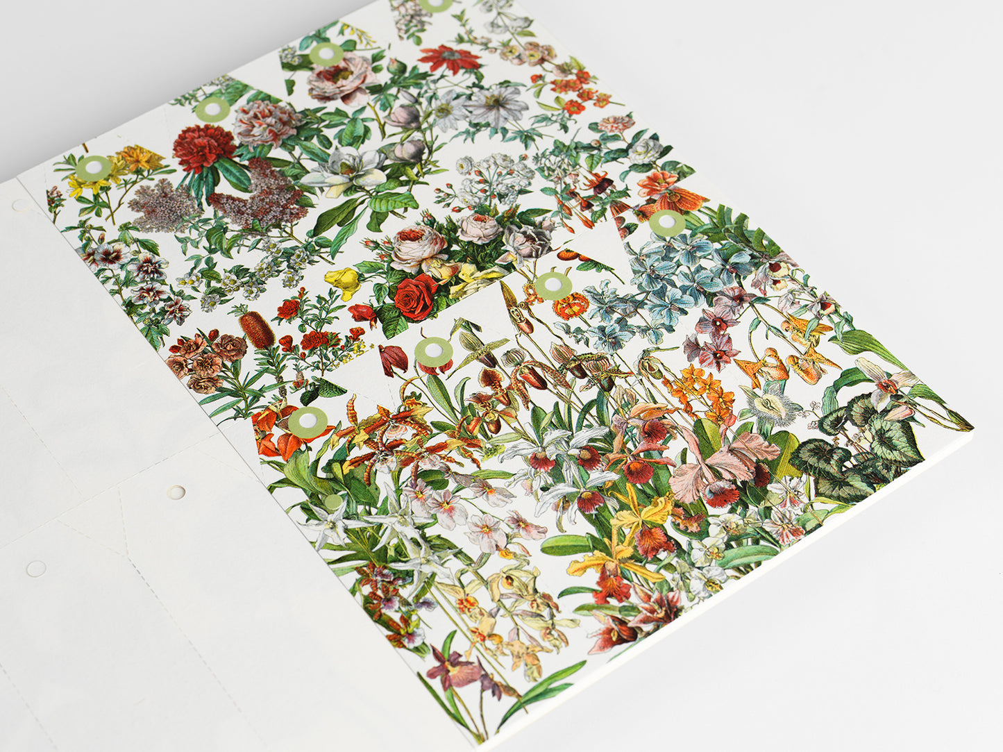 Papercraft Book - Flowers cover featuring vibrant floral illustrations, available at our stationery store.