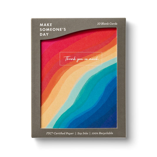 Rivers of Rainbow Thank You Notes