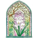 Stained Glass Die Cut Sympathy Card