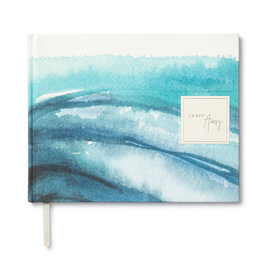 Alt Tag: "Guest Book - Swept Away (Coastal) from Stationery Store - Unique and High-Quality Design"