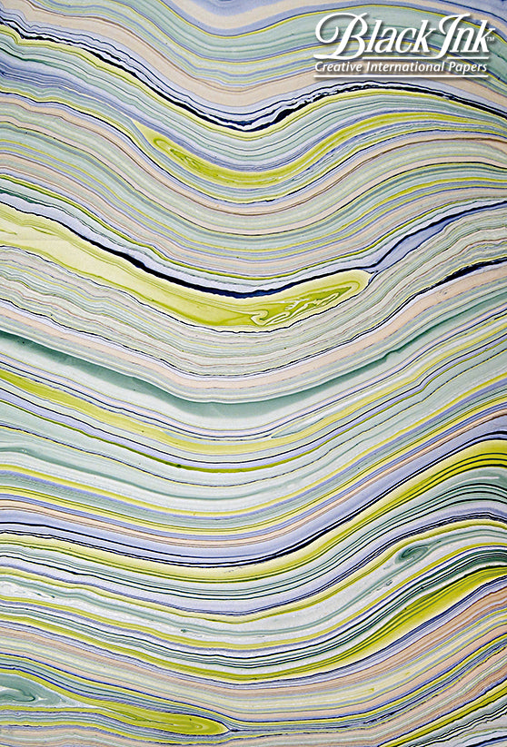 Black Ink Marbled Mulberry