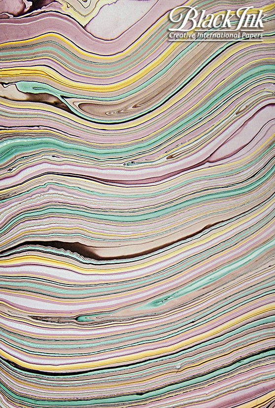 Black Ink Marbled Mulberry