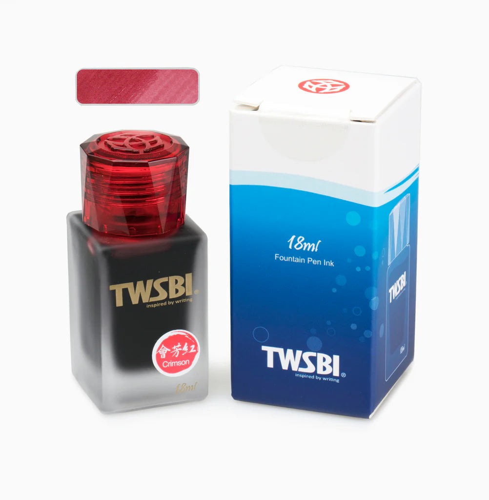TWSBI Fountain Pen Ink Refill bottles on display, perfect for enhancing your TWSBI pen collection from a stationery store.