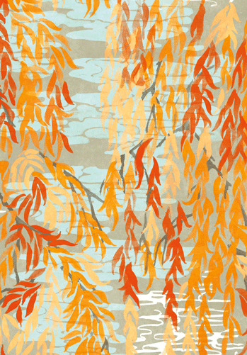 Willows Over Water - Sympathy Card