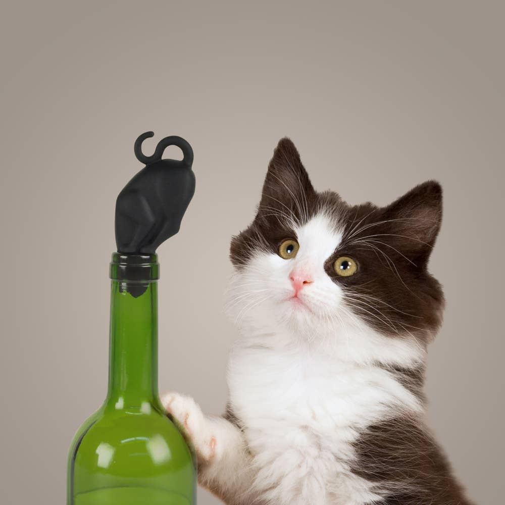 Stop Kitty - Cat Bottle & Wine Stopper