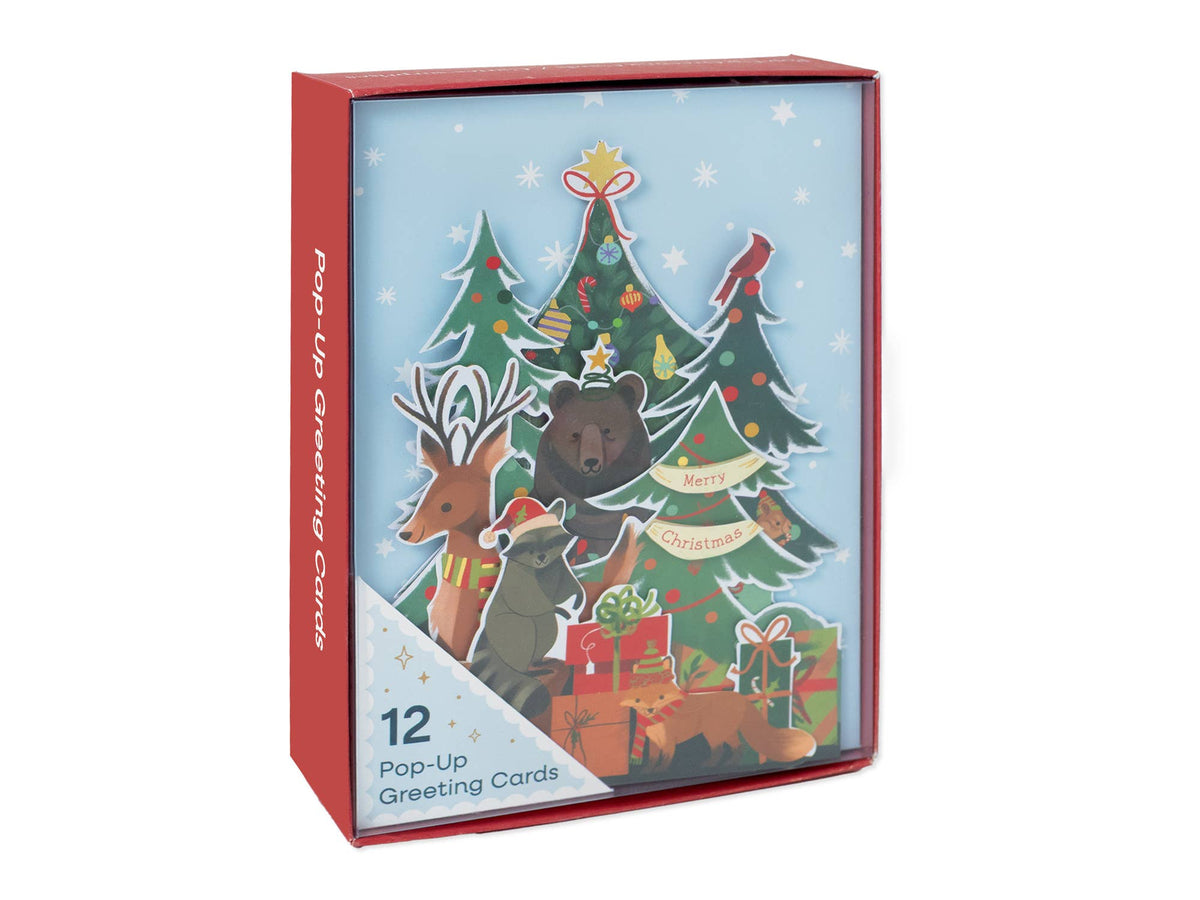 Woodland Animals  Accordion Style Holiday Boxed Cards