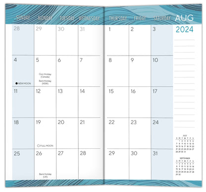 2025 Ocean Swell Two-Year-Plus Pocket Planner