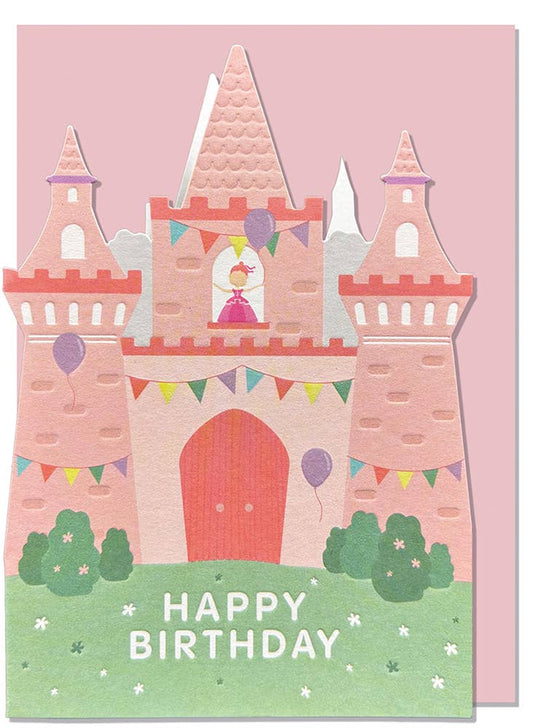 CASTLE BIRTHDAY GREETING CARD 4.625 x 6.5625"