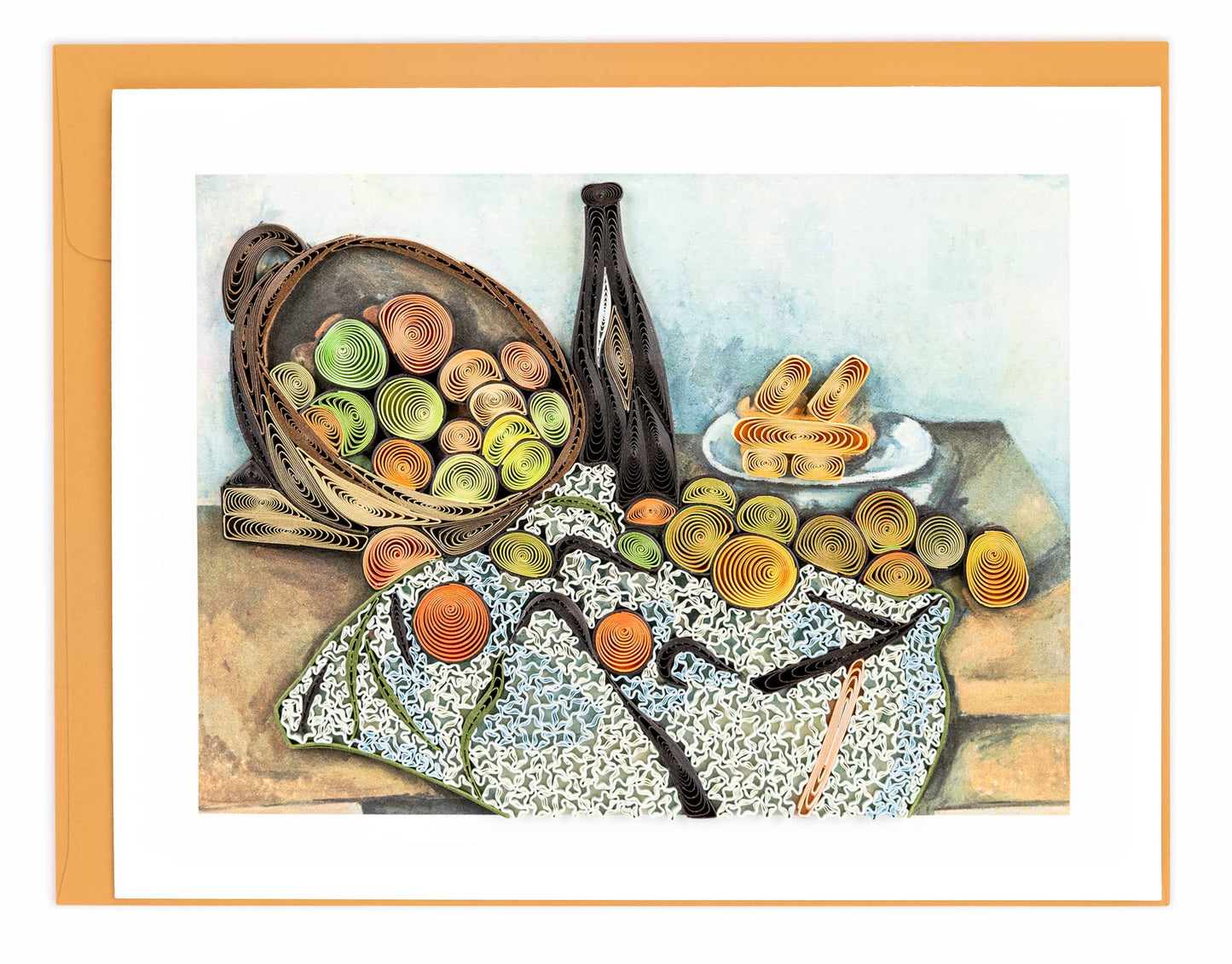 Artist Series - Quilled Basket of Apples, Cezanne Card