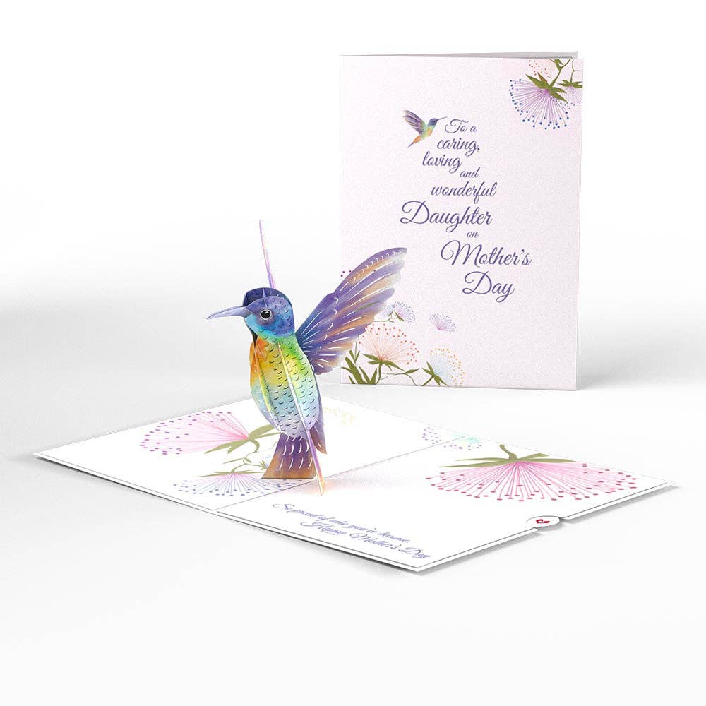 "To My Daughter Mother's Day Hummingbird 5x7 Pop-Up Card from Lovepop - Stationery Store"