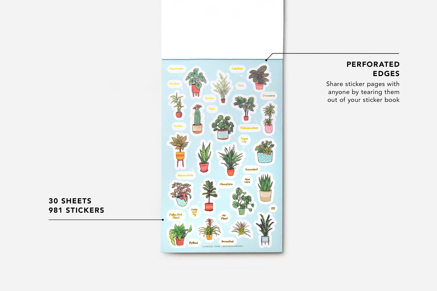 Houseplants Sticker Book