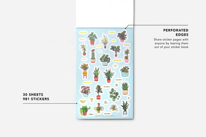 Houseplants Sticker Book